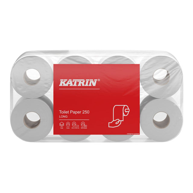 Katrin - Toilet paper 3-layer 250 sheets white 104872