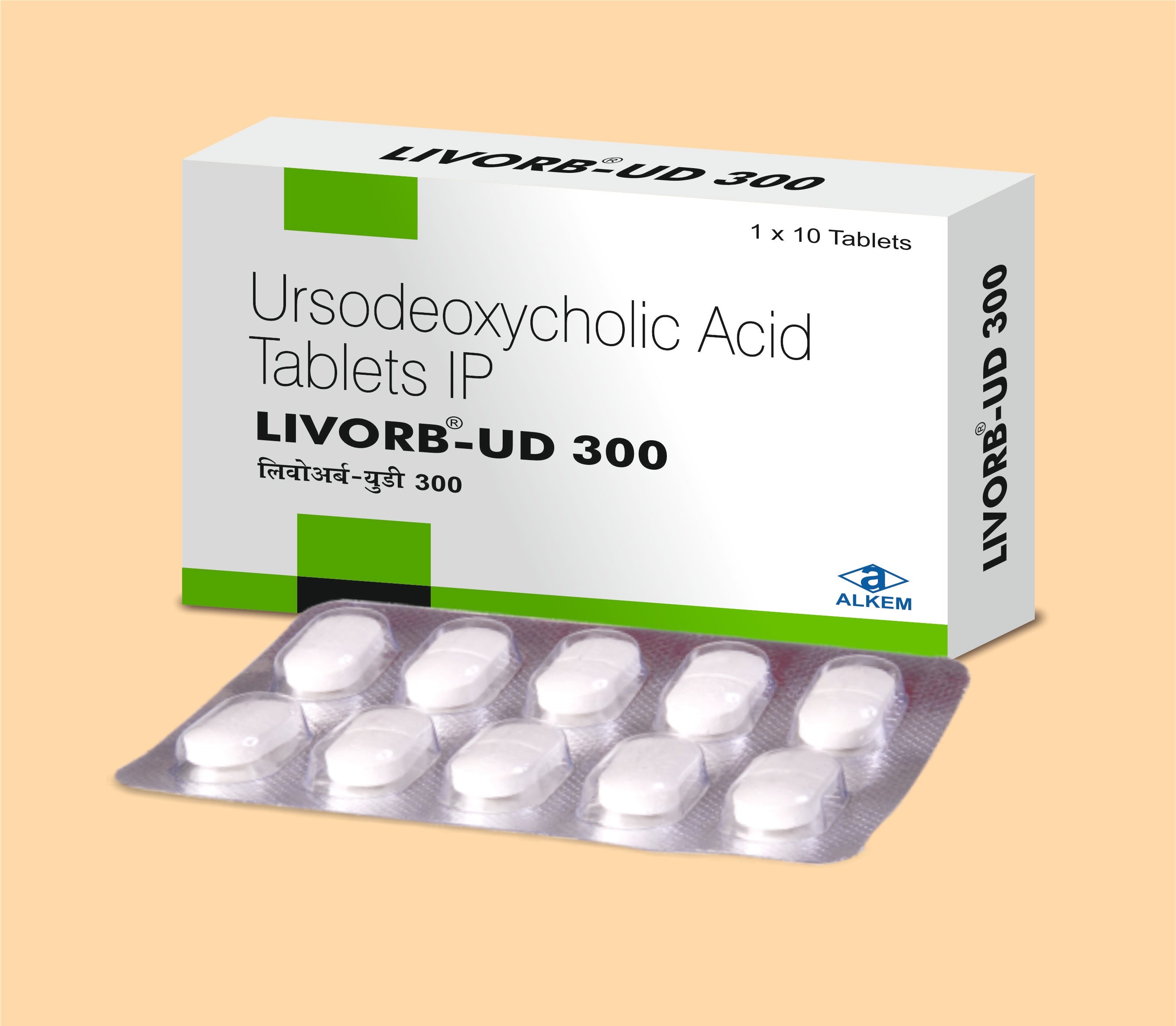 Livorb-UD 300 Tablet (15's) Ursodeoxycholic Acid 300 mg by Alkem