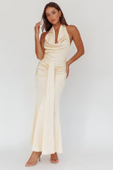 Nariah Cowl Neck Maxi Dress Butter