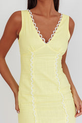 Chamberlain Scallop Trim V-Neck Maxi Dress Butter