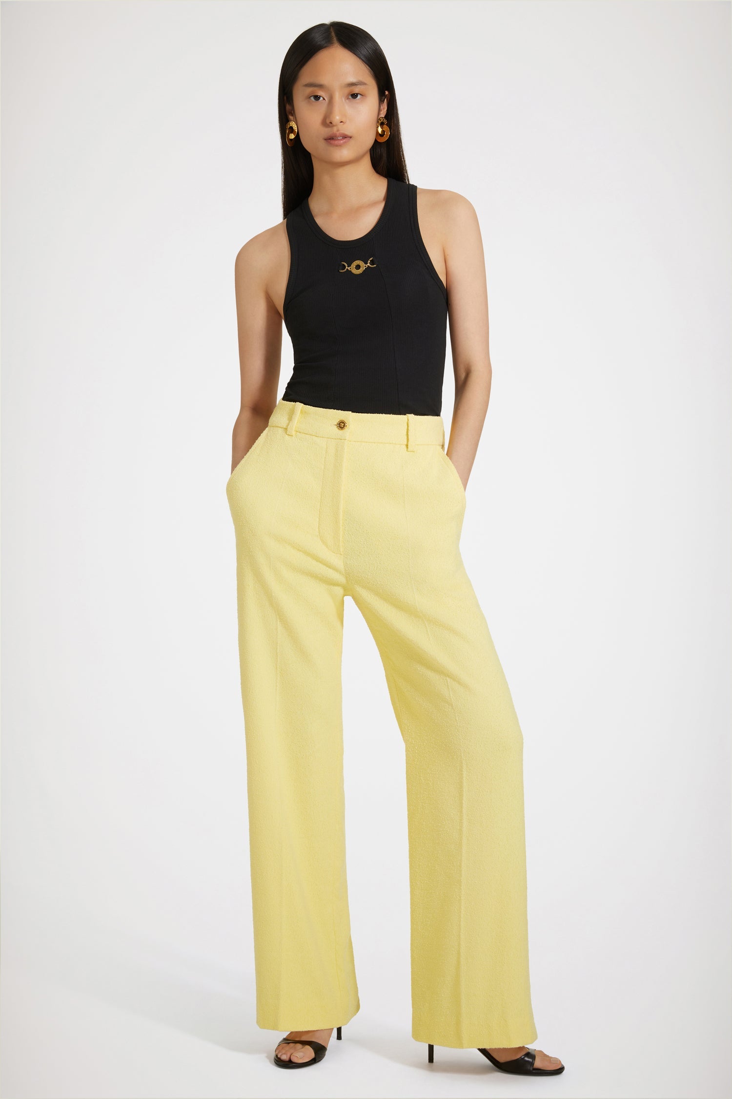 Iconic trousers in cotton-blend tweed
