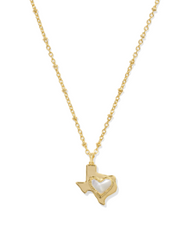 Kendra Scott-Ari Heart Texas Necklace Gold Ivory