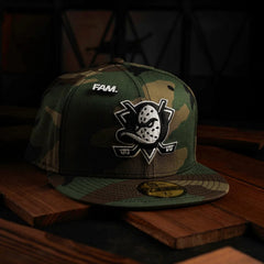 NEW ERA 59FIFTY NHL ANAHEIM DUCKS CAMO / GREY UV FITTED CAP - FAM