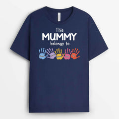 Personalized This Mom Belongs To T-Shirt