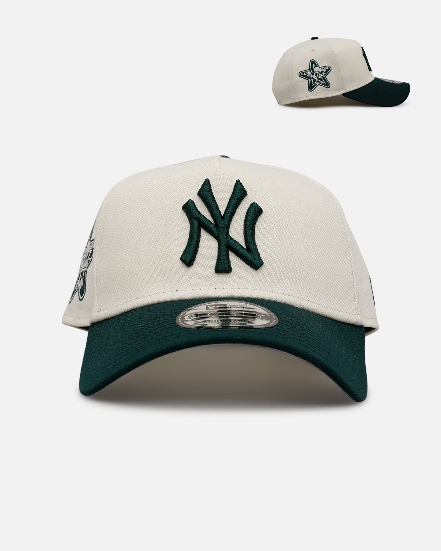 New Era New York Yankees 'Evergreen 2.0' 9FORTY A-Frame Snapback Chrome/Dark Green