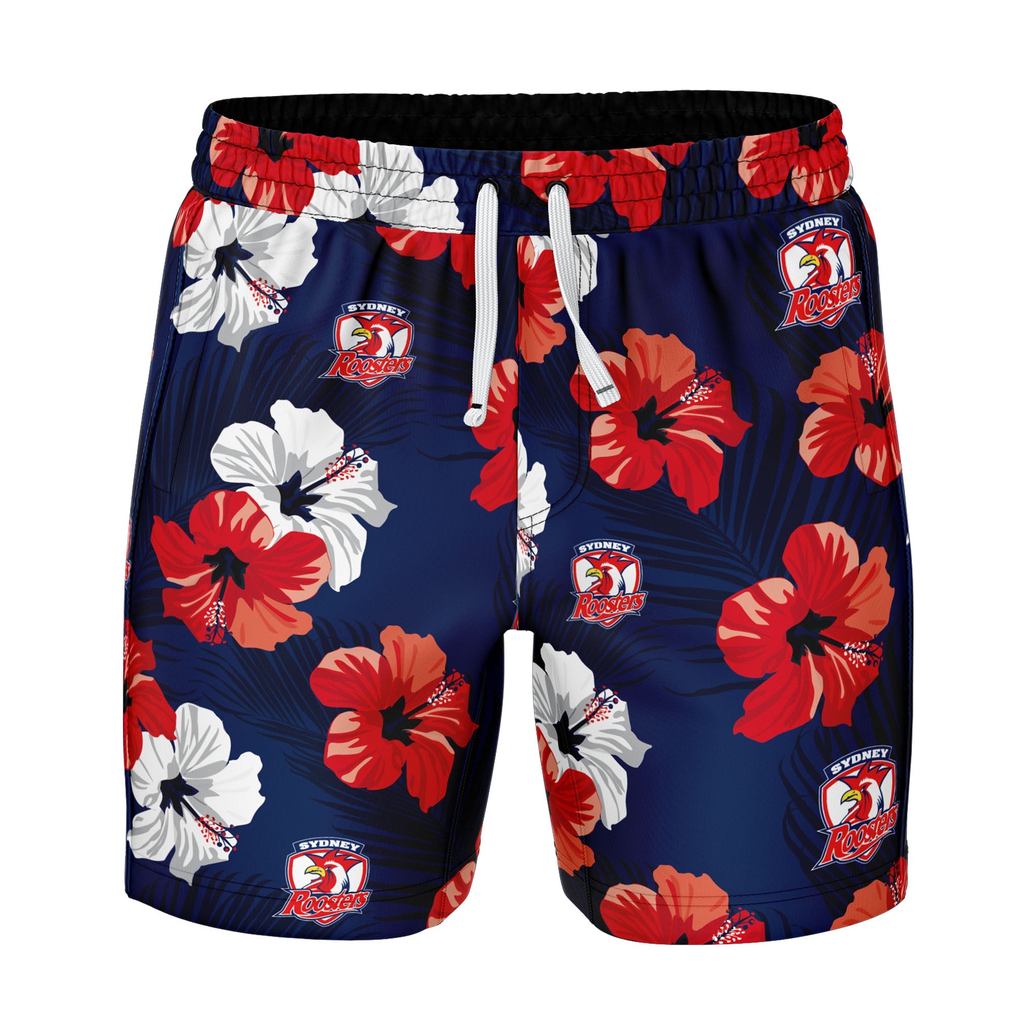 NRL Roosters 'Aloha' Volley Swim Shorts - Ashtabula