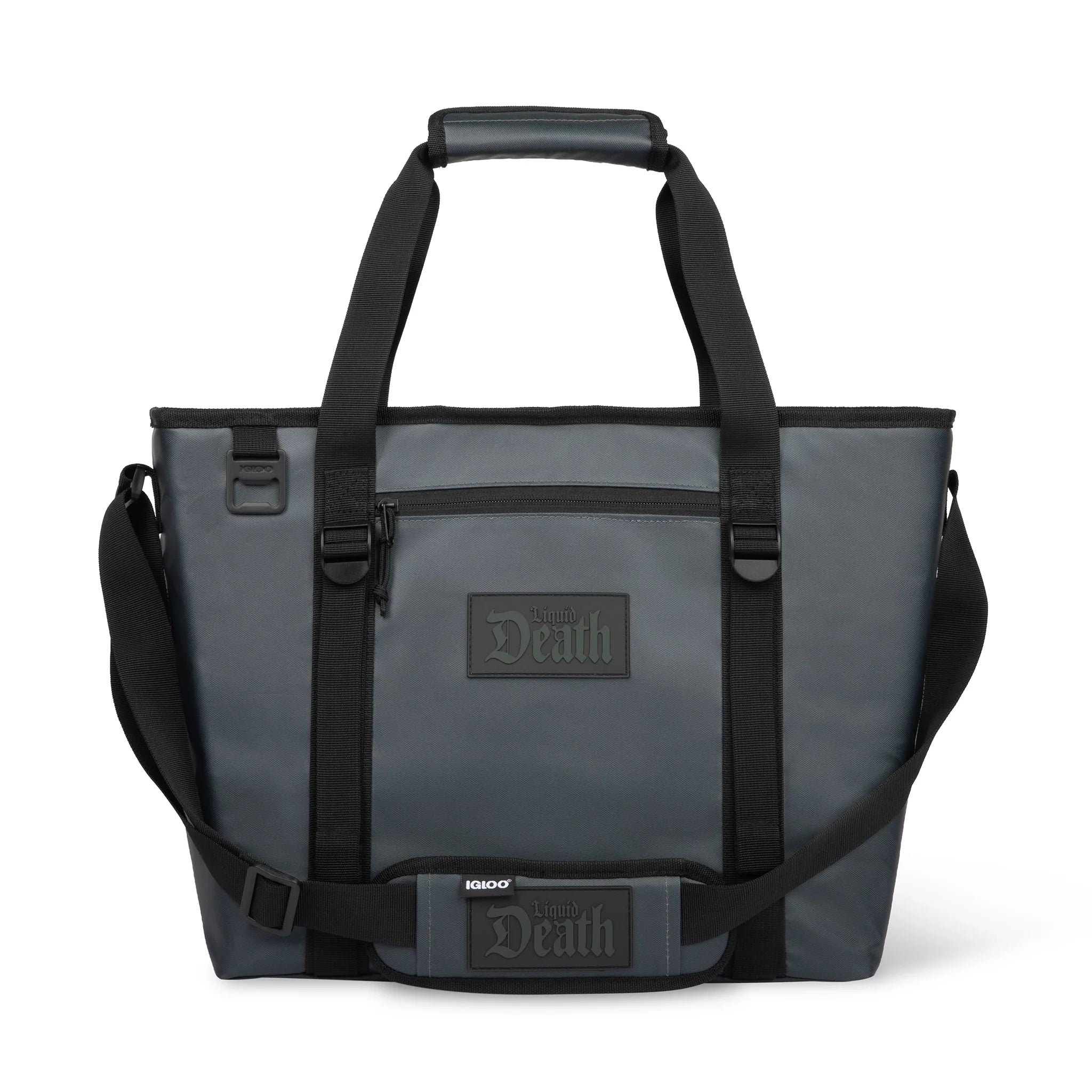 Liquid Death x Igloo Body Bag Soft Cooler — front
