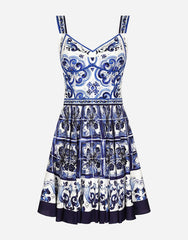 Dolce & Gabbana Short Majolica Print Dress