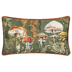 Kielder Forest Fungi Chenille Piped Filled Cushion 30cm x 50cm Fungi