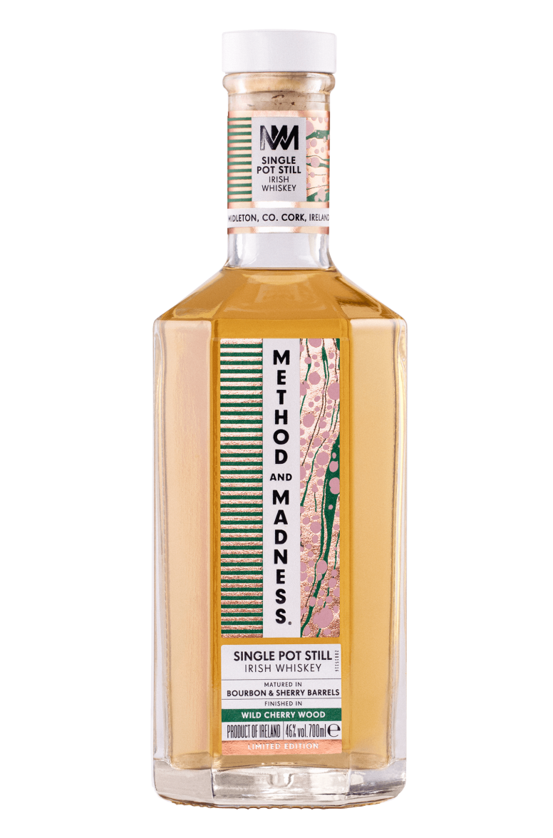 Method & Madness Single Pot Still Finished In Wild Cherry Wood Irish Whiskey at CaskCartel.com