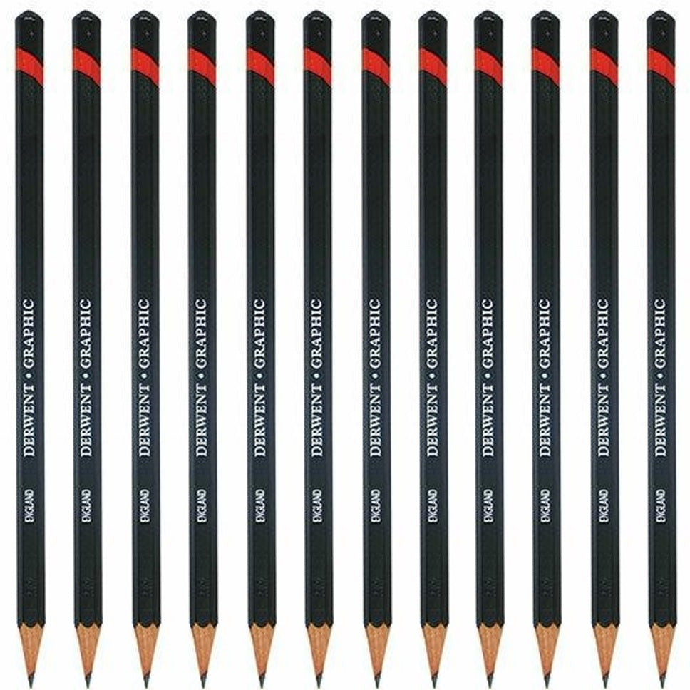 12 Pack Derwent Graphic Pencil 8B Sketching