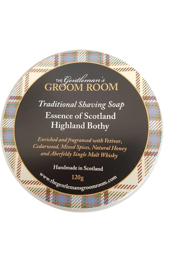 Essence of Scotland scheerzeep Highland Bothy 120gr - Manandshaving - Essence of Scotland