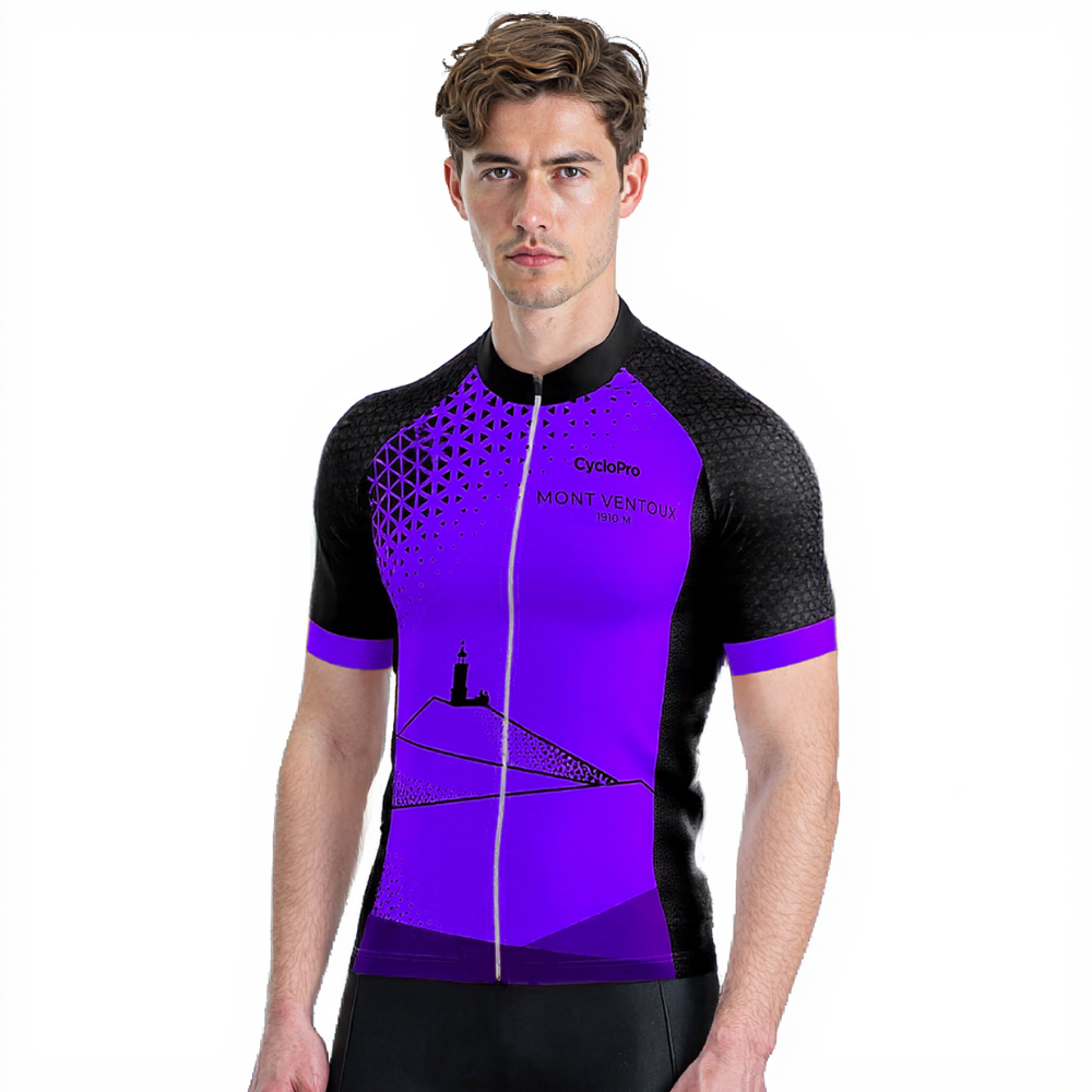 Maillot de Cyclisme Mont Ventoux Violet - Performance