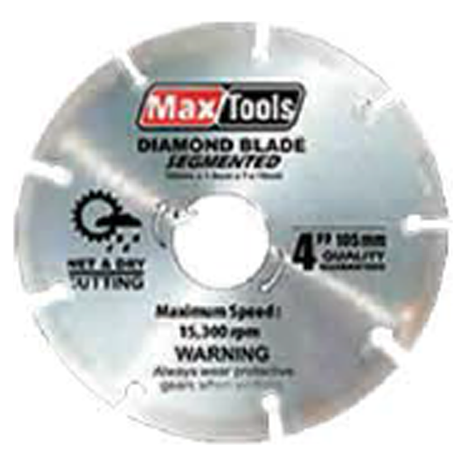 MaxTools MTS-4018 Diamond Cutting Disc 4" (Segmented) | MaxTools by KHM Megatools Corp.