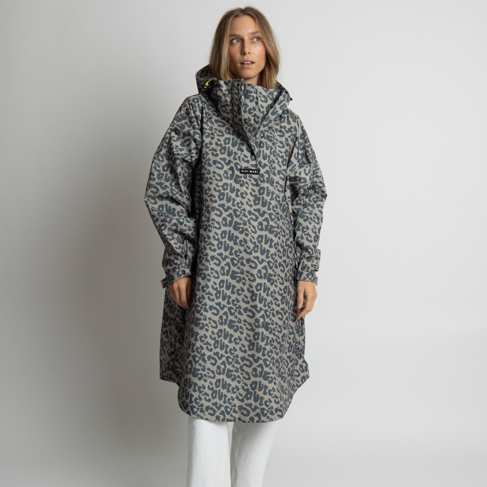 Raincoat leo splashes dark grey/mushroom - VIVI MARI