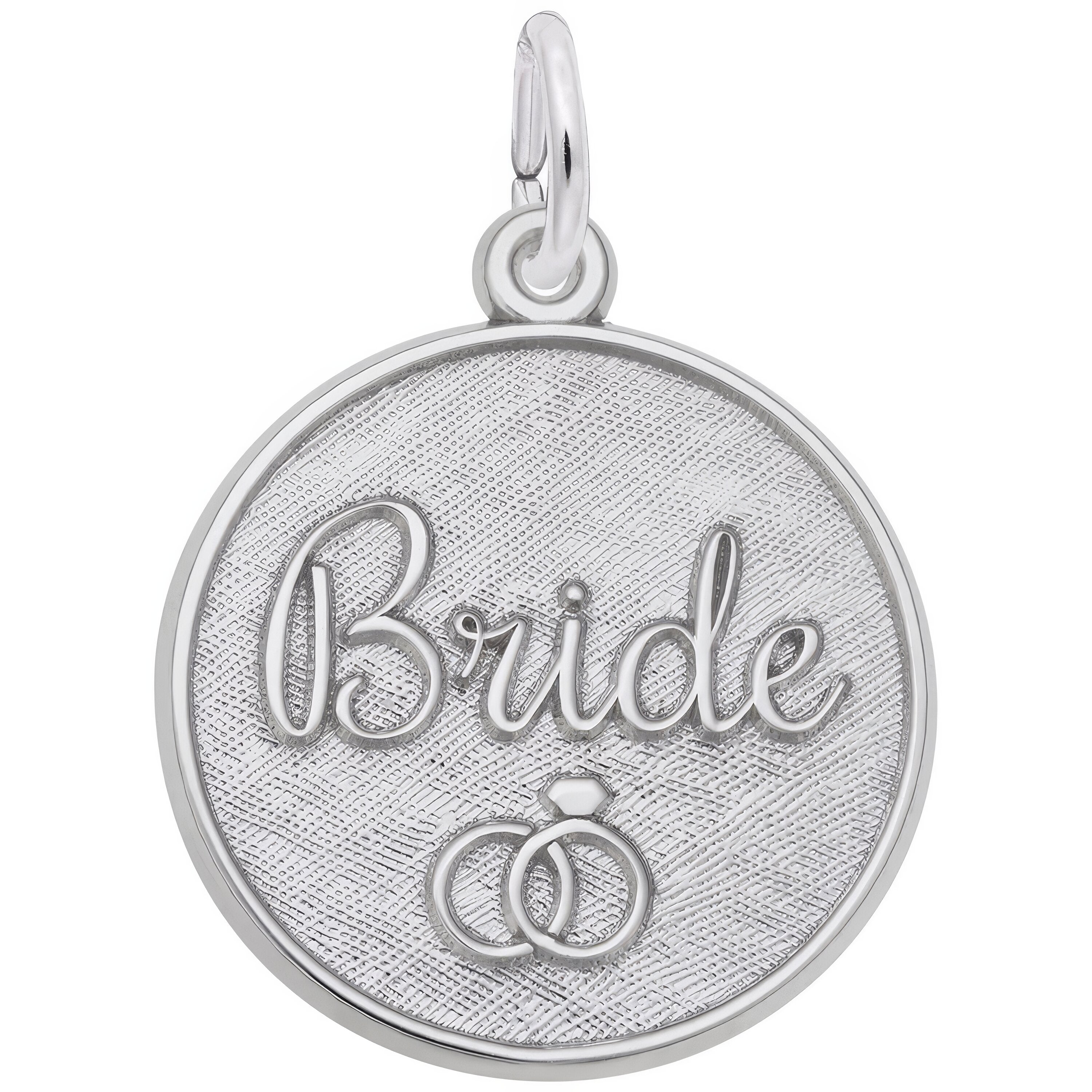 Sterling Silver Bride Charm - 19mm x 19mm