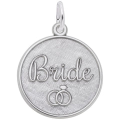 Sterling Silver Bride Charm - 19mm x 19mm