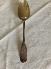 Hans Caspar Wüest (1766-1845) reçu maître en 1781. Rare cuillère en argent massif vieux Zürich, fin XVIIIE début XIXÈME